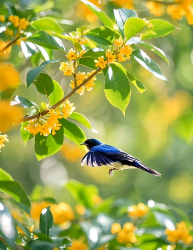 春風(fēng)拂過(guò)枝頭，每一片新綠都在訴說(shuō)著希望的故事。
